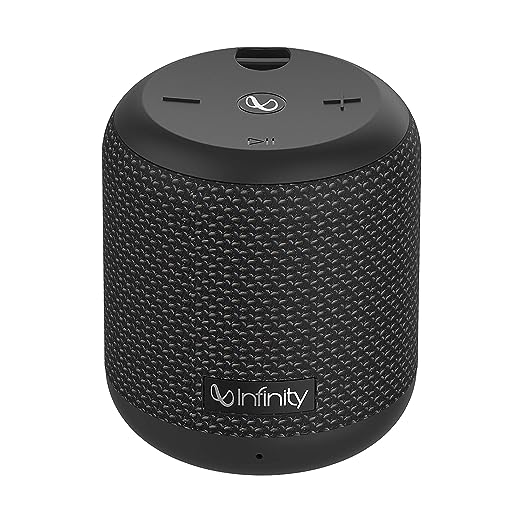 Infinity - JBL Fuze 100, Wireless Portable Bluetooth Speaker with Mic, Deep Bass, Dual Equalizer, IPX7 Waterproof, Rugged Fabric Design (Black) Infinity - JBL Fuze 100, Wireless Portable Bluetooth Speaker with Mic, Deep Bass, Dual Equalizer, IPX7 Waterproof, Rugged Fabric Design (Black)